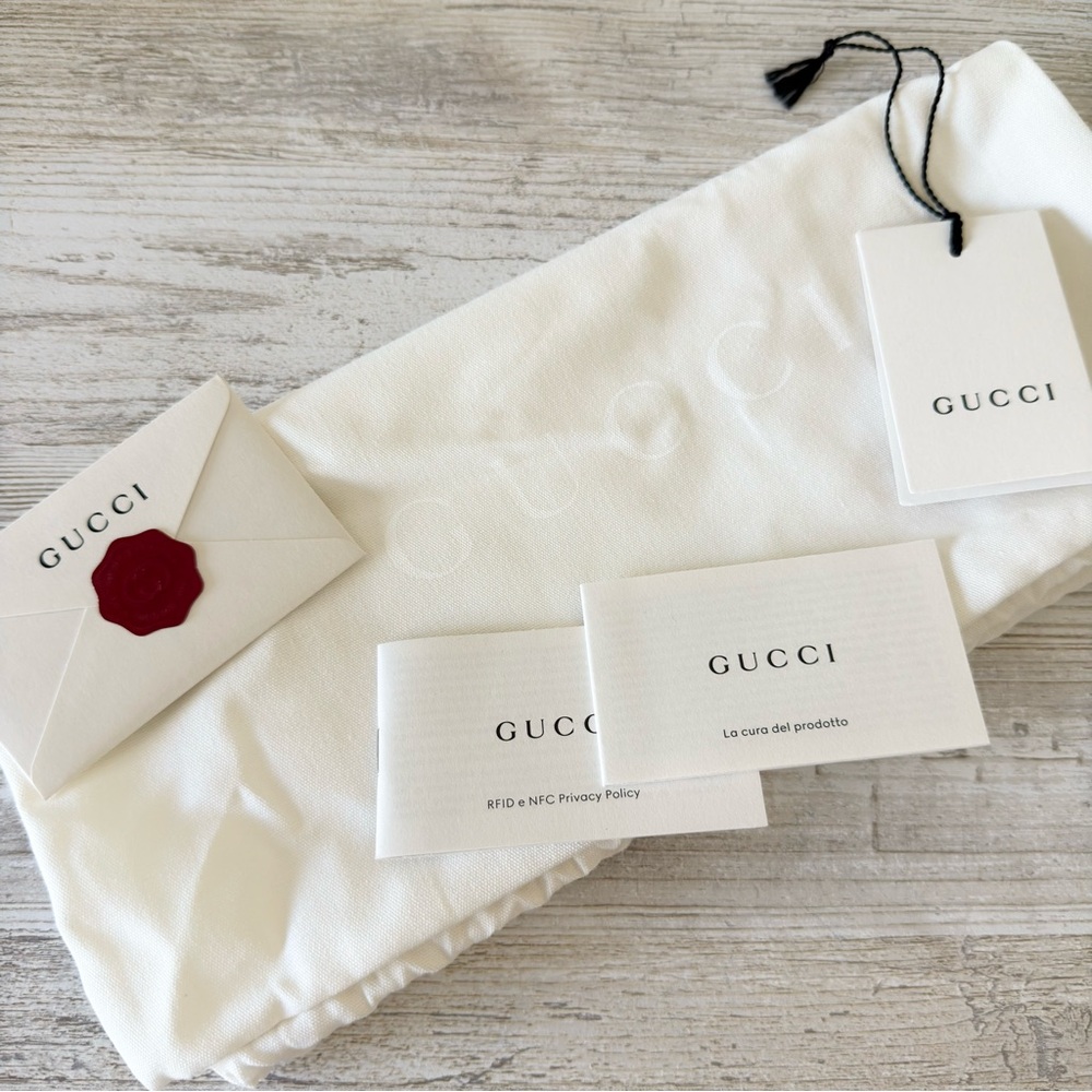 New Gucci GG supreme monogram Horsebit Slim pony hair shoulder bag - Picture 12 of 13